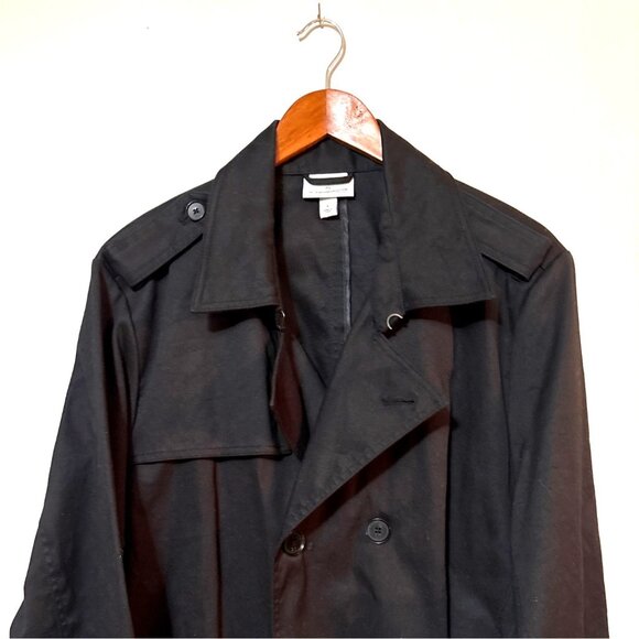 3.1 Phillip Lim 20th Anniversary Collection Black Double-Breasted Trench Coat L - Picture 2 of 5